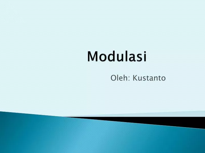 modulasi