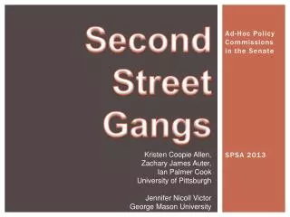 Second Street Gangs
