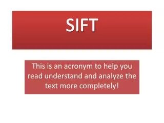 SIFT