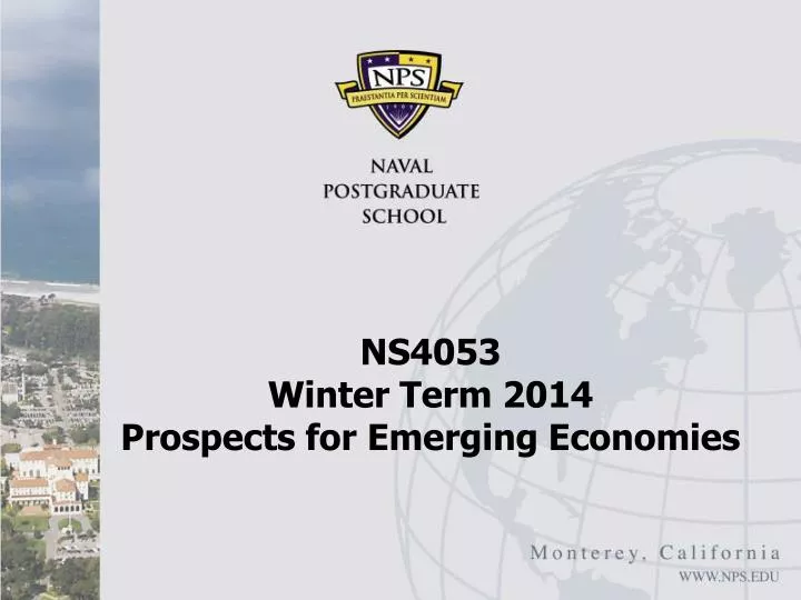 ns4053 winter term 2014 prospects for emerging economies