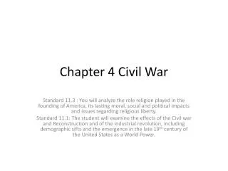 Chapter 4 Civil War