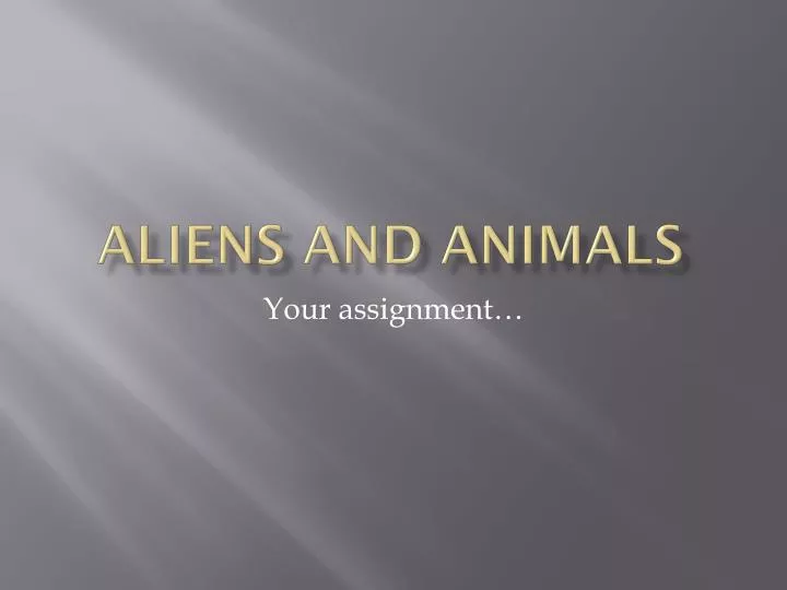 aliens and animals