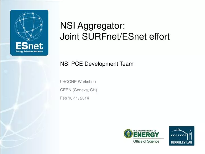 nsi aggregator joint surfnet esnet effort