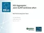 NSI Aggregator: Joint SURFnet /ESnet effort - slide 1