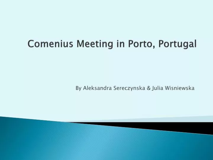 comenius meeting in porto portugal