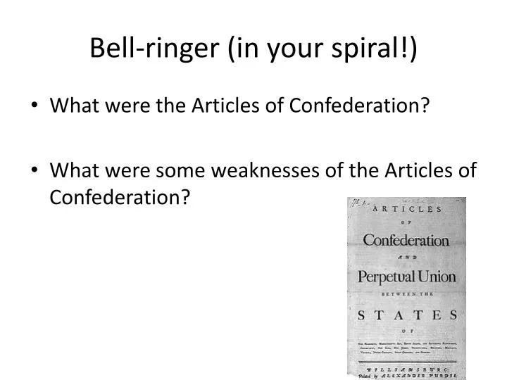 bell ringer in your spiral