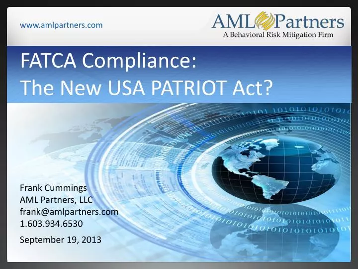 fatca compliance the new usa patriot act