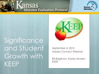 Significance and Student Growth with KEEP