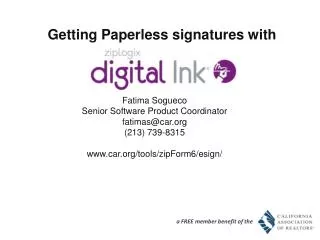 Getting Paperless signatures with