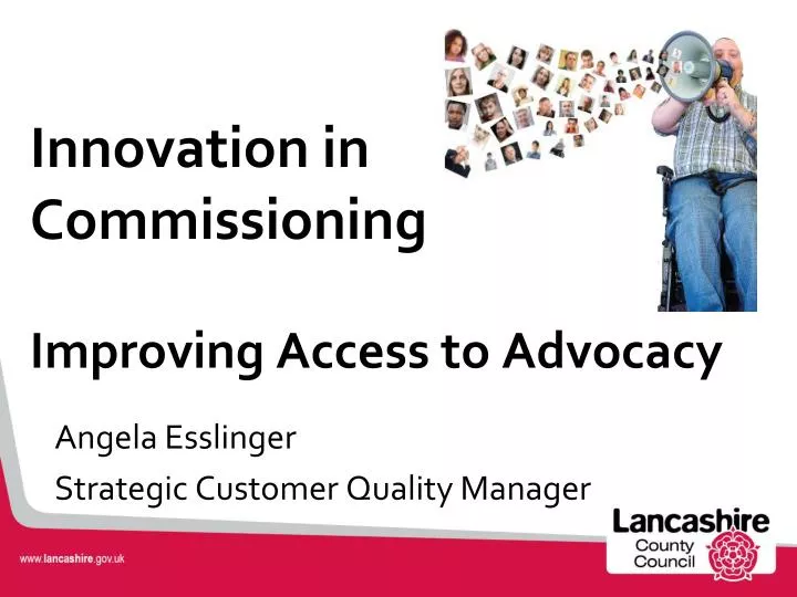 innovation in commissioning improving access to advocacy