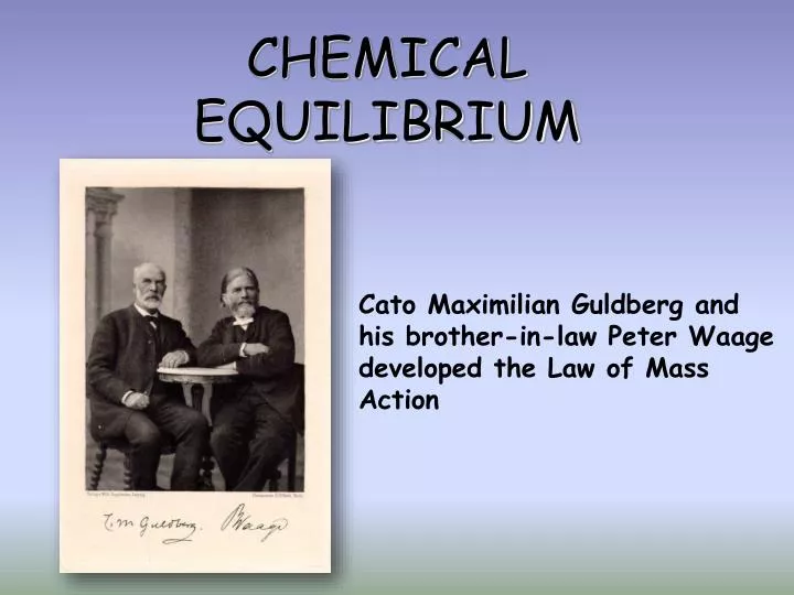 chemical equilibrium