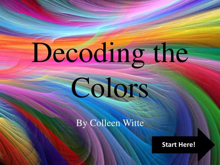 decoding the colors