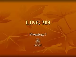 LING 303