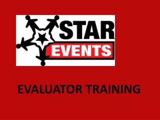 EVALUATOR TRAINING