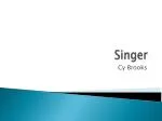 Singer - slide 1