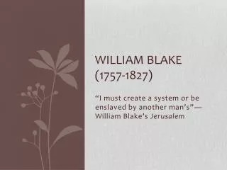 William blake (1757-1827)