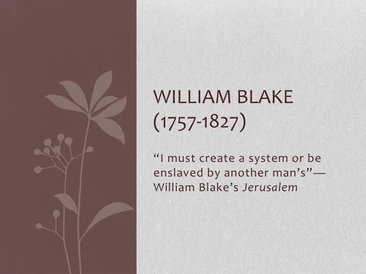 william blake 1757 1827