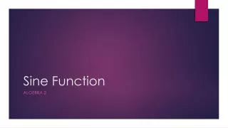 sine function