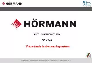 ASTEL CONFERENCE` 2014 16 th of April