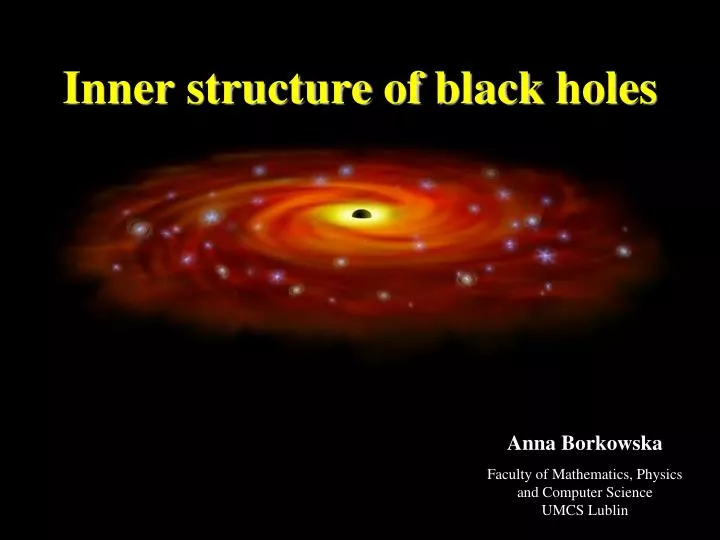 inner structure of black holes