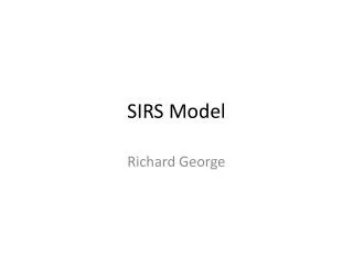 SIRS Model