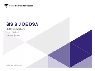 sis bij de dsa