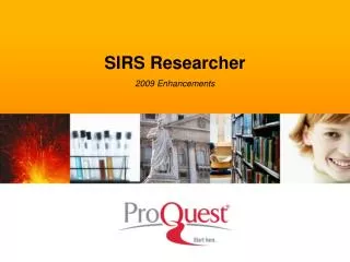 SIRS Researcher 2009 Enhancements