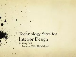 Technology Sites for Interior Design