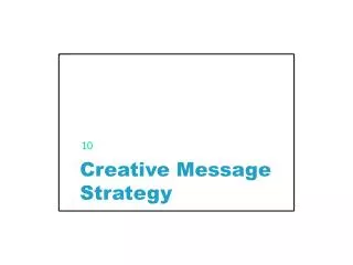 Creative Message Strategy