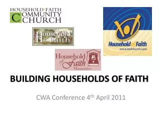 BUILDING HOUSEHOLDS OF FAITH