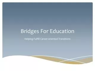 Bridges For Education