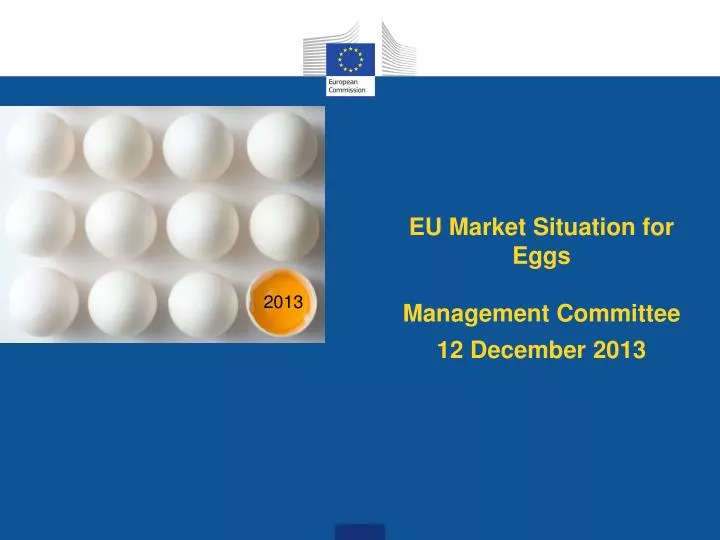 eu m arket s ituation for e ggs management committee 12 december 2013