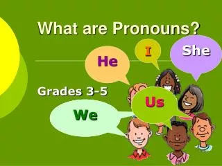 What are Pronouns?