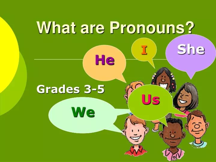 what are pronouns