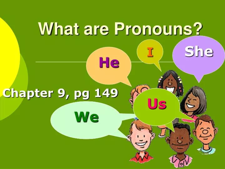 what are pronouns