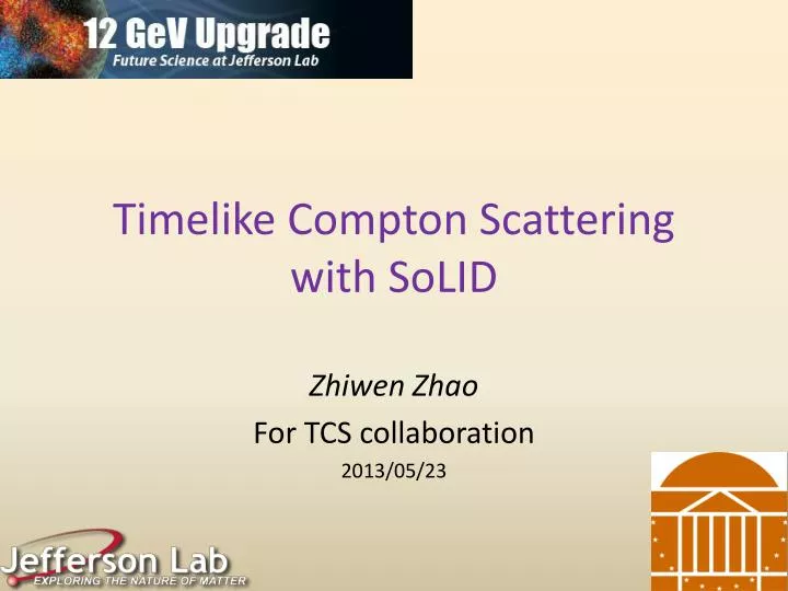 timelike compton scattering with solid