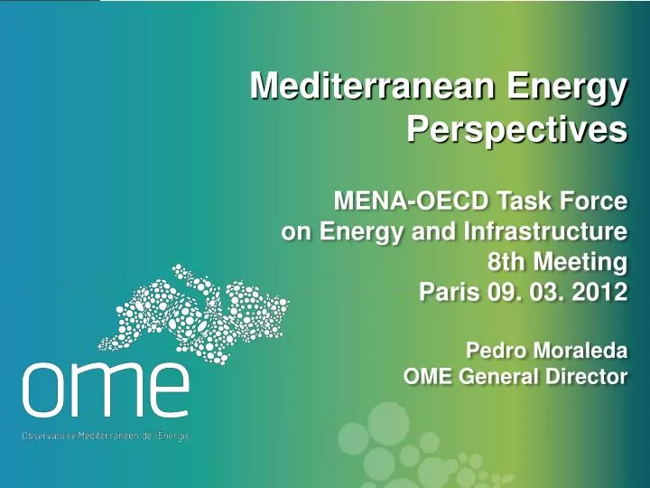 mediterranean energy perspectives