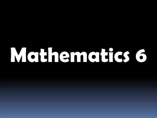 Mathematics 6