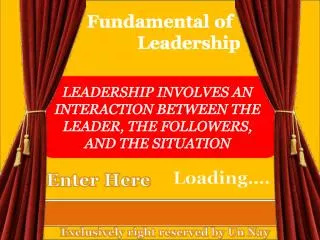 Fundamental of Leadership
