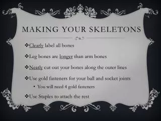 Making Your Skeletons