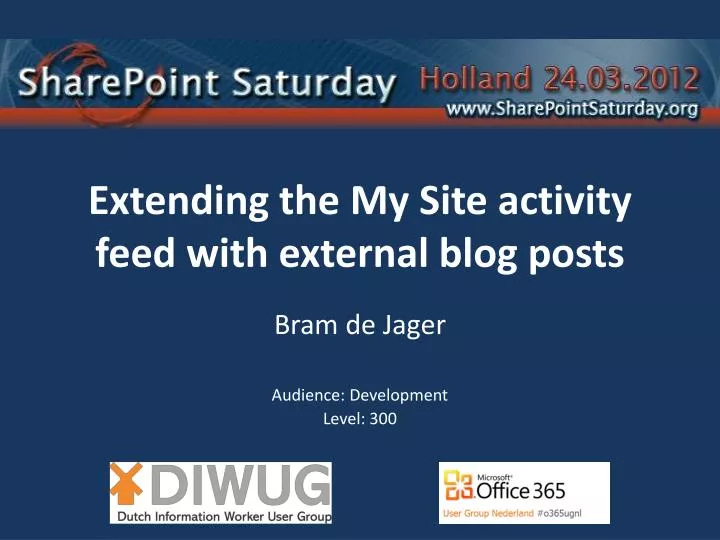 extending the my site activity feed with external blog posts