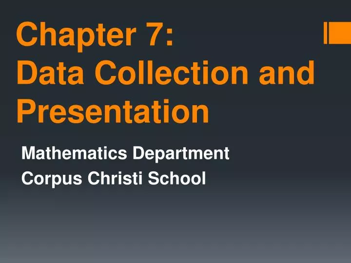 chapter 7 data collection and presentation