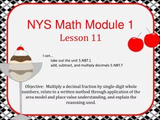 NYS Math Module 1 Lesson 11