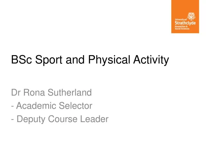 bsc sport and physical activity