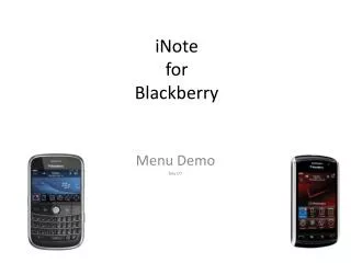 iNote for Blackberry