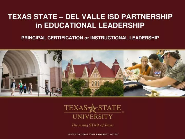texas state del valle isd partnership in educational leadership