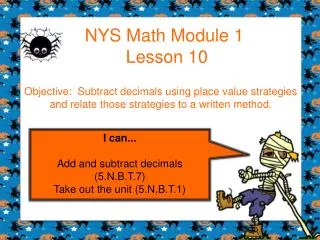 NYS Math Module 1 Lesson 10