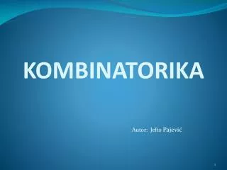 kombinatorika
