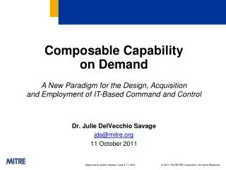 Composable Capability on Demand