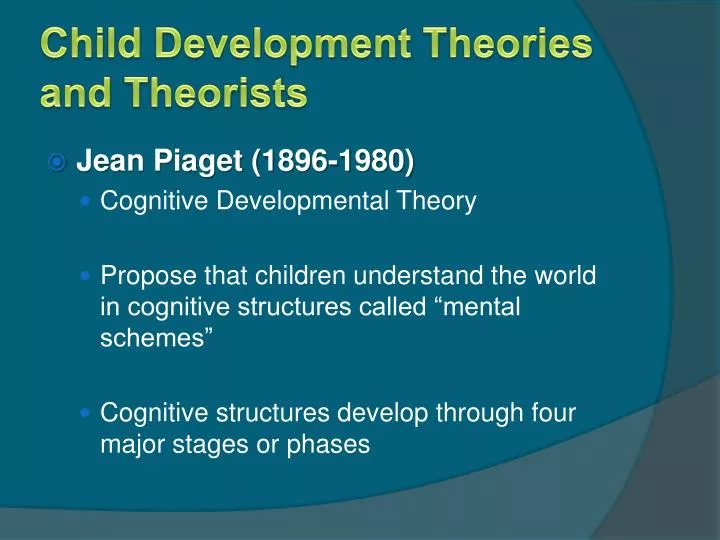 child development theories and theorists